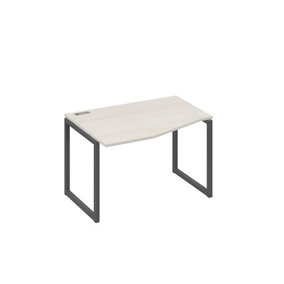 Стол эргономичный металлокаркас QUATTRO "Техно" левый дуб / металлокаркас антрацит А4 А4 061 ДШ