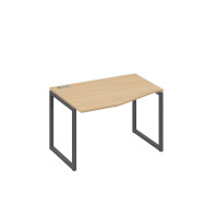 Стол эргономичный металлокаркас QUATTRO "Техно" левый натуральный дуб / металлокаркас антрацит А4 А4 061 НД