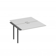 Секция стола рабочей станции QUATTRO (2х120) серый / металлокаркас антрацит А4 А4 173-1 СЕ