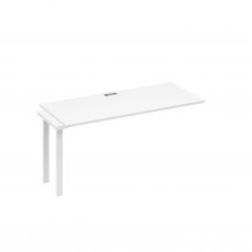 Секция стола 160 станции на каркасе TRE белый премиум / металлокаркас белый А4 Б3 015-1 БП