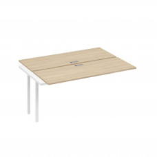 Секция станции 2х160 с каркасом QUATTRO дуб скандинавский / металлокаркас белый А4 Б4 172-1 ДК