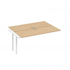 Секция станции 2х160 с каркасом QUATTRO натуральный дуб / металлокаркас белый А4 Б4 172-1 НД