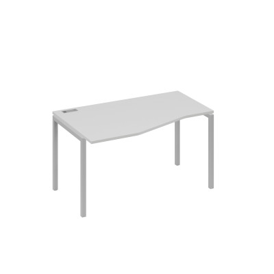 Стол "Техно" левый металлокаркас DUE эргономичный серый / металлокаркас серый А4 С2 063 СЕ