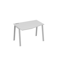 Стол "Техно" эргономичный на металлокаркасе TRE левый серый / металлокаркас серый А4 С3 061 СЕ