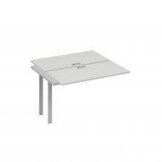 Секция стола рабочей станции на металлокаркасе TRE (2х120) серый / металлокаркас серый А4 С3 170-1 СЕ