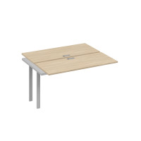 Секция рабочей станции 2х140 с металлокаркасом TRE дуб скандинавский / металлокаркас серый А4 С3 171-1 ДК