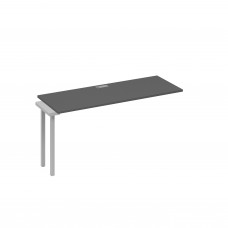 Секция стола рабочей станции опоры DUE антрацит премиум / металлокаркас серый А4 С2 005-1 АР
