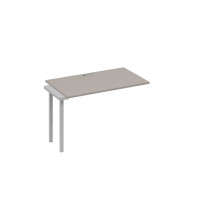 Секция стола станции с металлокаркасом DUE мокко премиум / металлокаркас серый А4 С2 013-1 МП