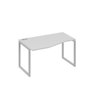Стол левый эргономичный "Техно" металлокаркас QUATTRO серый / металлокаркас серый А4 С4 063 СЕ