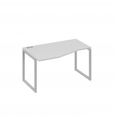 Стол левый эргономичный "Техно" металлокаркас QUATTRO серый / металлокаркас серый А4 С4 063 СЕ