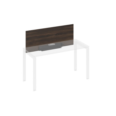 Экран настольный фронтальный для стола 140 с кабель-каналом дуб ристретто/ металлокаркас антрацит А4 А 832 ДР