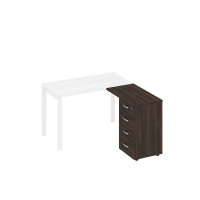 Тумба приставная 4-х ящичная с замком дуб ристретто А4 9224 ДР