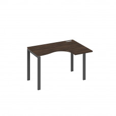 Стол правый "Классика" на металлокаркасе UNO эргономичный дуб ристретто/ металлокаркас антрацит А4 А1 032 ДР