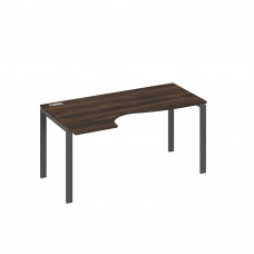 Стол эргономичный левый "Классика" на металлокаркасе UNO дуб ристретто/ металлокаркас антрацит А4 А1 045 ДР