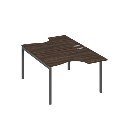 Рабочая станция каркас DUE столы (2х120) Классика дуб ристретто/ металлокаркас антрацит А4 А2 183 ДР