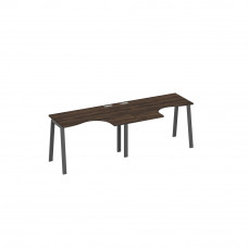 Рабочая станция эргономичная Классика каркас TRE (2х120) дуб ристретто/ металлокаркас антрацит А4 А3 031-2 ДР