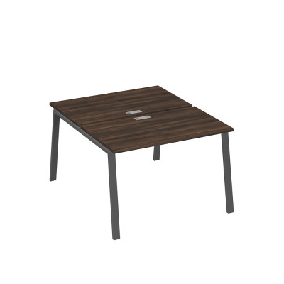 Рабочая станция 2х120 с металлокаркасом TRE дуб ристретто/ металлокаркас антрацит А4 А3 173 ДР