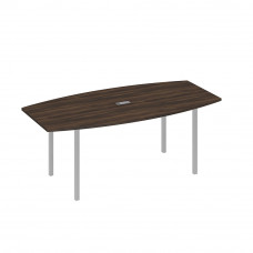 Стол для переговоров 200 на каркасе DUE дуб ристретто/ металлокаркас серый А4 С2 113 ДР