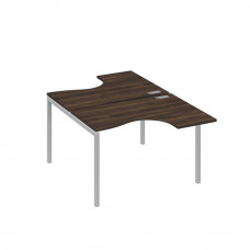 Рабочая станция столы Классика (2х120) каркас DUE дуб ристретто/ металлокаркас серый А4 С2 180 ДР