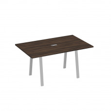 Стол 160 в переговорную металлокаркас TRE дуб ристретто/ металлокаркас серый А4 С3 121 ДР