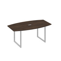 Стол для переговоров 180 на каркасе QUATTRO дуб ристретто/ металлокаркас серый А4 С4 112 ДР