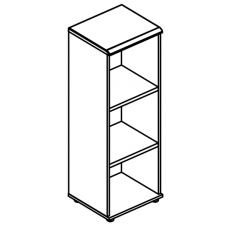 Стеллаж средний узкий (топ МДФ) вяз либерти / мокко премиум МР 9361 ВЛ/МП