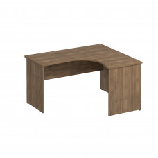 Стол эргономичный правый дуб шамони темный К.124 ШТ