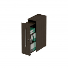 Стеллаж вертикальный с замком левый венге темный ФР 338 ВТ