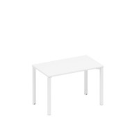 Стол письменный на металлокаркасе белый премиум / белый гладкий А1 БГ 013.1 БП
