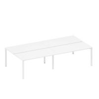 Рабочая станция на металлокаркасе (4*160) белый премиум / белый гладкий А1 БГ 178.1-2 БП