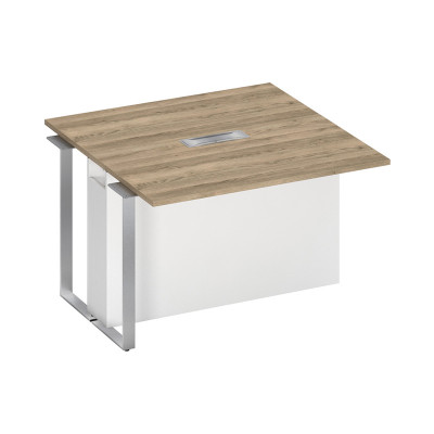Секция стола для переговоров промежуточная дуб гладстоун светлый / дуб гладстоун светлый / белый премиум СП 110 ДС ДС БП ХР