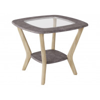 Стол журнальный Мельбурн серый бетон/дуб сонома МЛБ