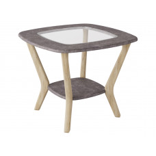 Стол журнальный Мельбурн серый бетон/дуб сонома МЛБ