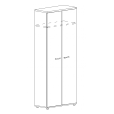 Шкаф для одежды дуб шамони / серый А4 9307 ДШ/СЕ