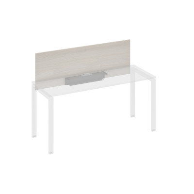 Экран настольный фронтальный для стола 160 с кабель-каналом дуб / металлокаркас антрацит А4 А 833 ДШ