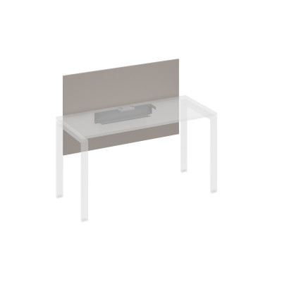 Экран настольный фронтальный большой для стола 140 с кабель-каналом мокко премиум / металлокаркас антрацит А4 А 837 МП