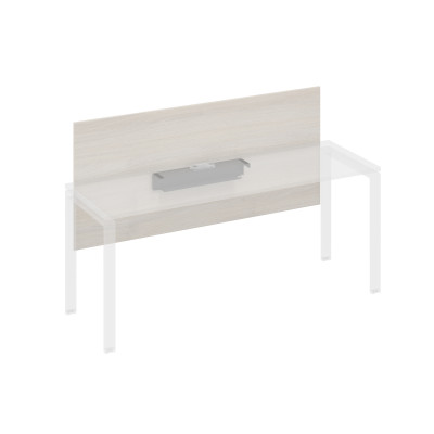 Экран настольный фронтальный большой для стола 180 с кабель-каналом дуб / металлокаркас антрацит А4 А 839 ДШ