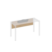 Экран стола 140 с кабель-каналом натуральный дуб / металлокаркас антрацит А4 А 842 НД