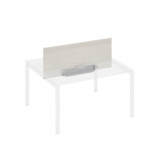 Экран настольный фронтальный для стола 140 с двумя кабель-каналами дуб / металлокаркас антрацит А4 А 847 ДШ