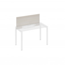 Экран настольный фронтальный для стола 120 с кабель-каналом дуб / металлокаркас белый А4 Б 831 ДШ