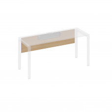 Экран стола 180 с кабель-каналом натуральный дуб / металлокаркас серый А4 С 844 НД