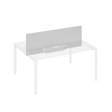 Экран настольный фронтальный для стола 160 с двумя кабель-каналами серый / металлокаркас серый А4 С 848 СЕ