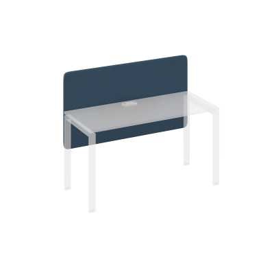 Экран настольный фронтальный тканевый для стола 140 синий / металлокаркас антрацит А4 А 857 BA40