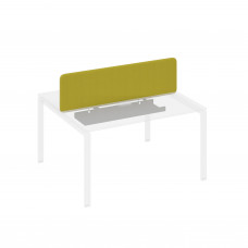 Экран тканевый мягкий с кабель-каналом для стола 140 фисташковый / металлокаркас антрацит А4 А 862 LN17