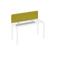 Экран настольный фронтальный тканевый для стола 140 фисташковый / металлокаркас антрацит А4 А 877 LN17