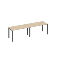 Станция (2х140) рабочая опоры UNO дуб скандинавский / металлокаркас антрацит А4 А1 014-2 ДК