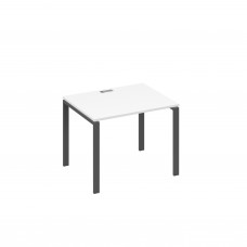 Стол письменный на металлокаркасе UNO белый премиум / металлокаркас антрацит А4 А1 022 БП
