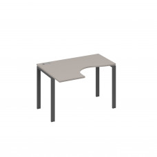 Стол левый эргономичный "Классика" на металлокаркасе UNO мокко премиум / металлокаркас антрацит А4 А1 031 МП