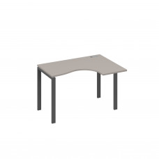 Стол правый "Классика" на металлокаркасе UNO эргономичный мокко премиум / металлокаркас антрацит А4 А1 032 МП