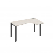 Стол правый "Классика" эргономичный на металлокаркасе UNO дуб / металлокаркас антрацит А4 А1 034 ДШ